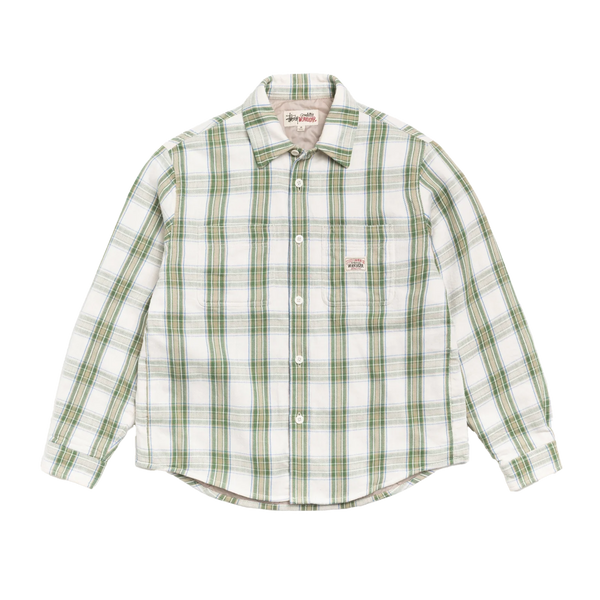 STUSSY - Lau Plaid Shirt Jacket - (Offwhite)