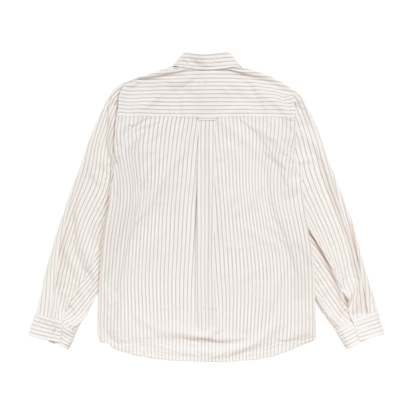 STUSSY - Standard Ls Shirt - (Natural Stripe)