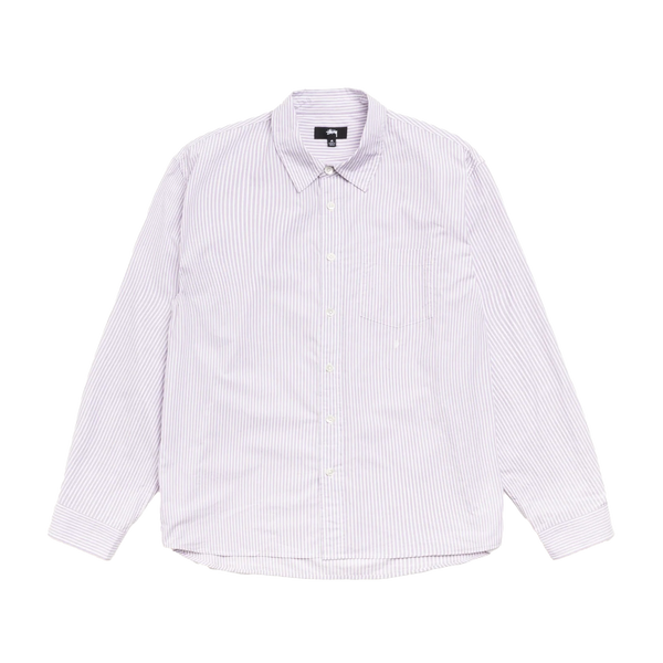 STUSSY - Standard Ls Shirt - (Purple Stripe)