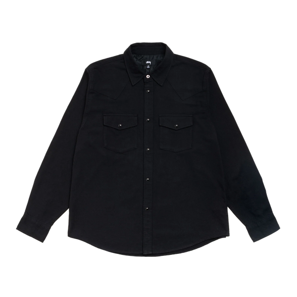 STUSSY - Cotton Silk Western Shirt - (Black)