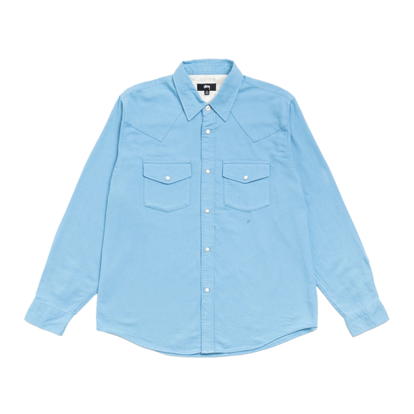 STUSSY - Cotton Silk Western Shirt - (Blue)