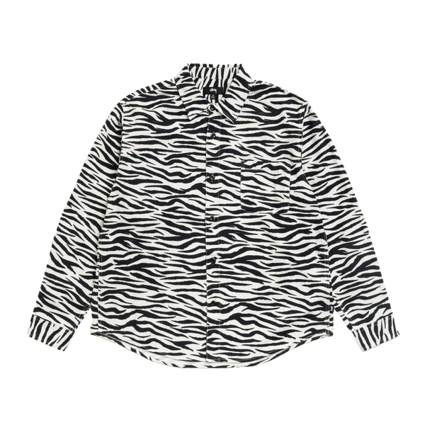 STUSSY - Animal Print Flannel Shirt - (Zebra)