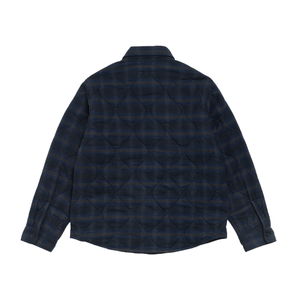 STUSSY - Quilted Plaid Shirt Jacket - (Navy)