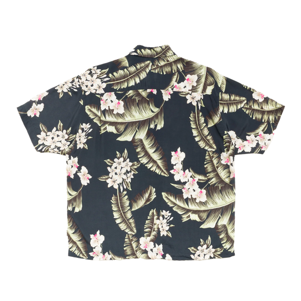 STUSSY - Hawaiian Floral Ss Shirt - (Black)