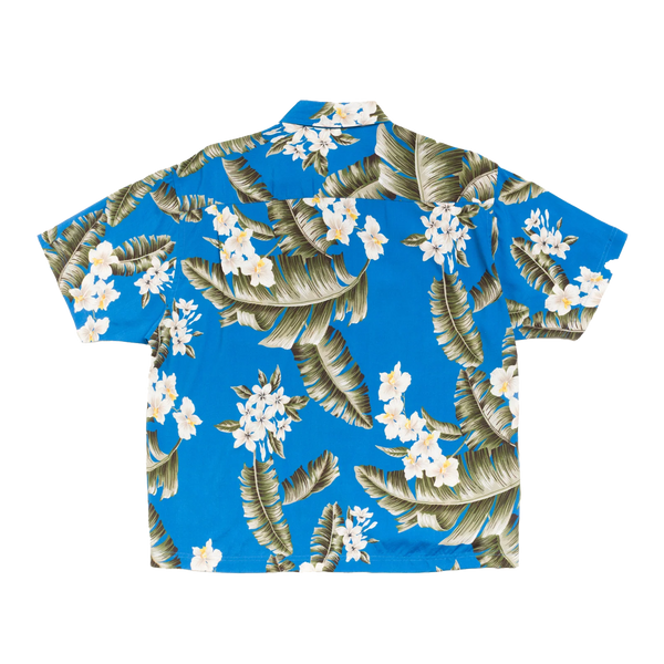 STUSSY - Hawaiian Floral Ss Shirt - (Blue)