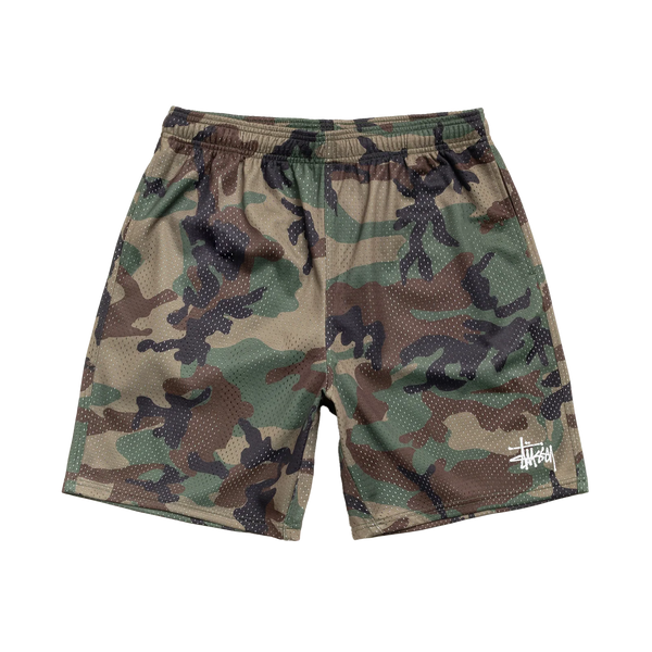 STUSSY - Mesh Short Basic - (Woodland Camo)