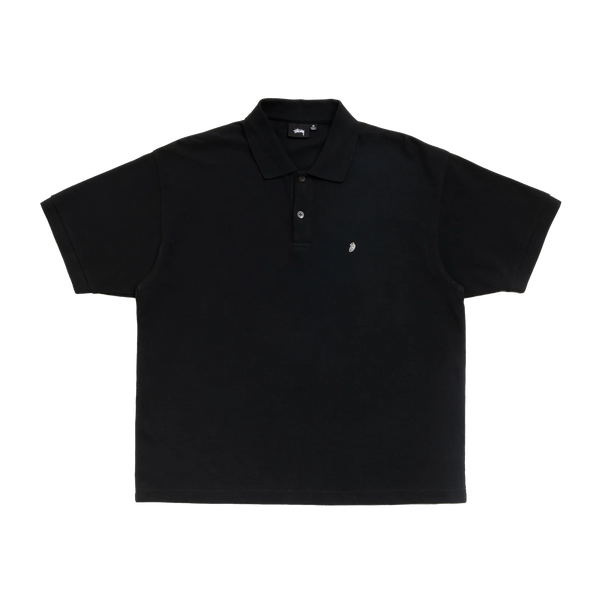STUSSY - Classic Pique Polo Shirt - (Black)