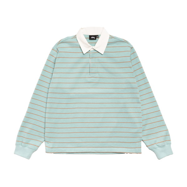 STUSSY - Pin Striped Rugby - (Blue)