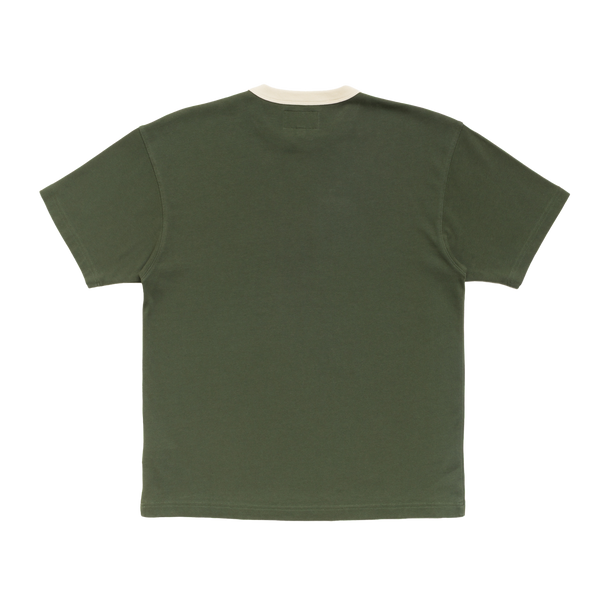STUSSY - Ss Ringer Tee - (Olive)