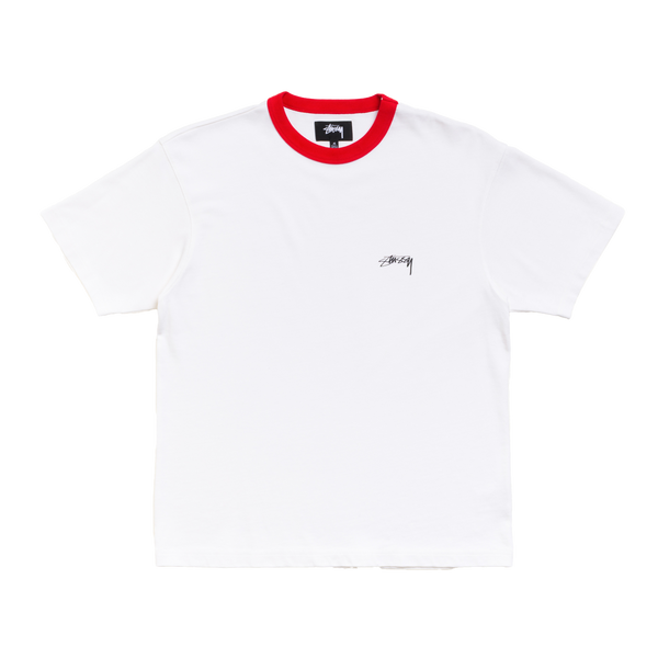 STUSSY - Ss Ringer Tee - (White)