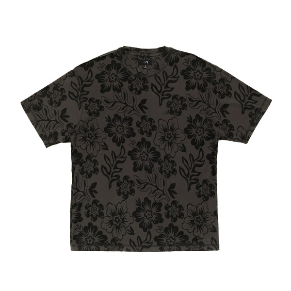 STUSSY - Lazy Ss Tee Floral Print - (Vintage Black)