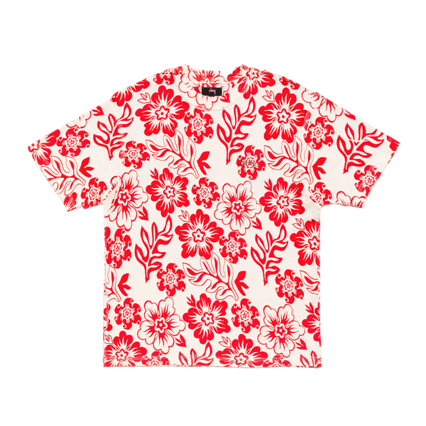 STUSSY - Lazy Ss Tee Floral Print - (White)