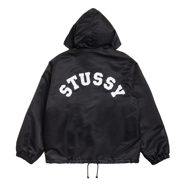 STUSSY - Hooded Coaches Jacket - (Blac)