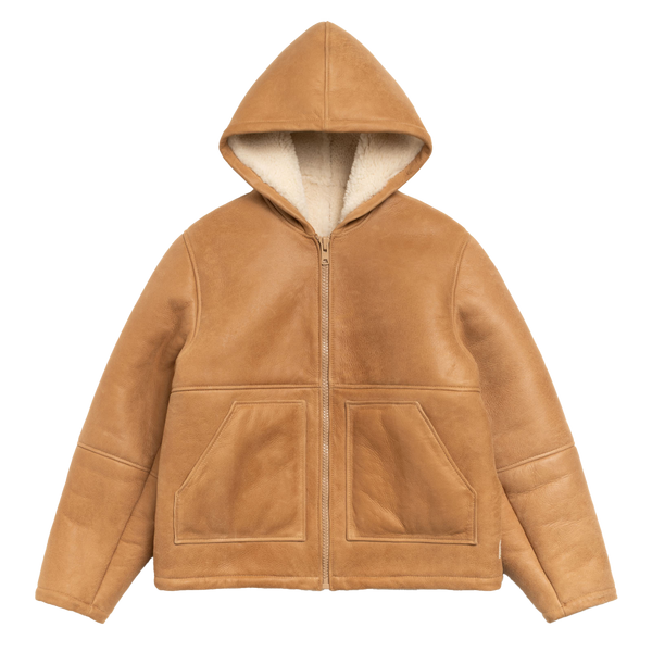 STUSSY - Shearling Hooded Jacket - (Tann)