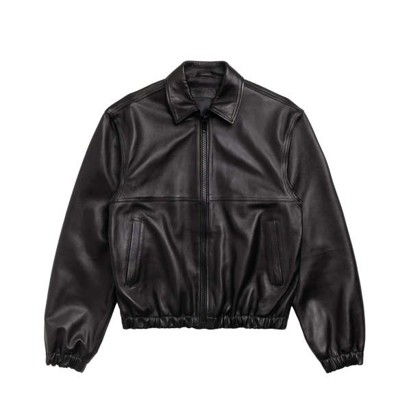STUSSY - Leather Work Jacket - (Black)