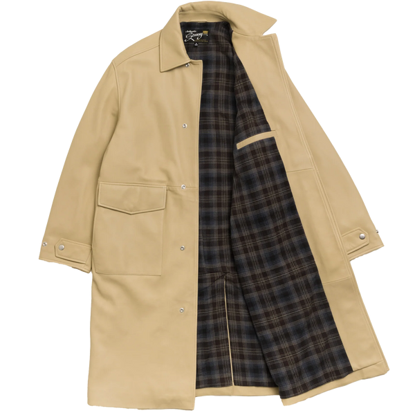 STUSSY - Leather Duster Coat - (Sand)