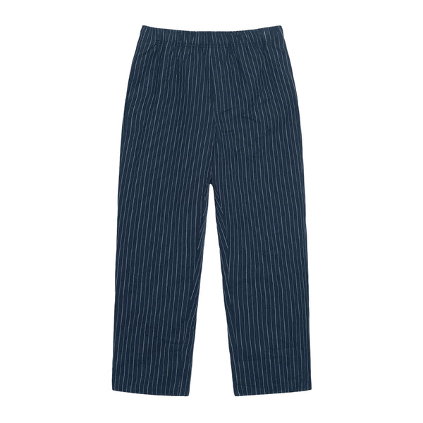 STUSSY - Beach Pant Wrinkled Stripe - (Navy)