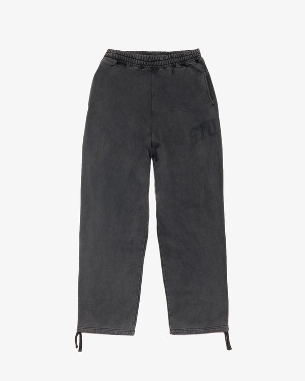 STUSSY - Faded Graphic Fleece Pant - (Washed Black)