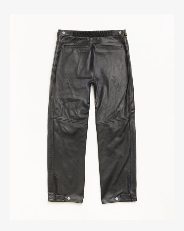 STUSSY - Leather Moto Pants - (Black)