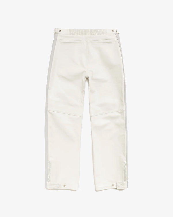 STUSSY - Leather Moto Pants - (Bone)