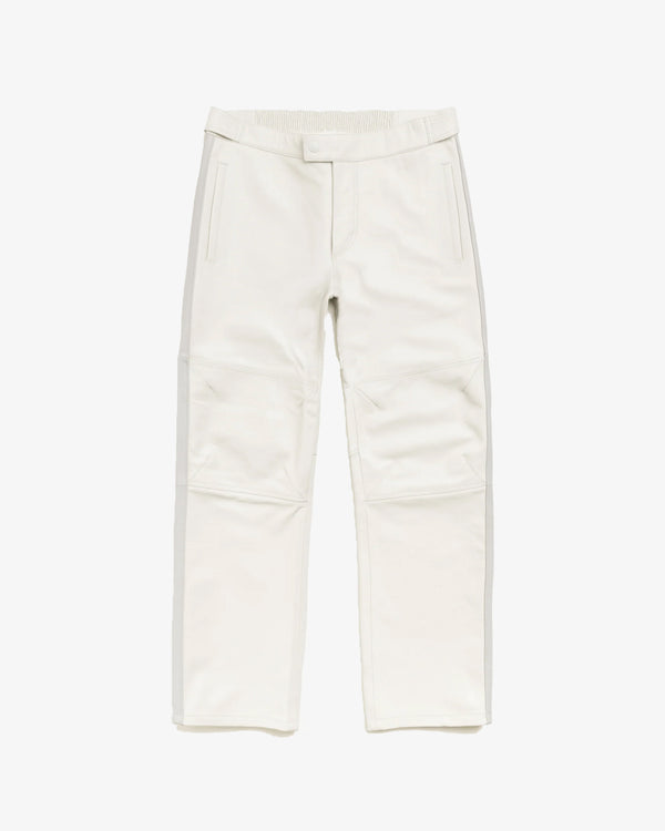 STUSSY - Leather Moto Pants - (Bone)