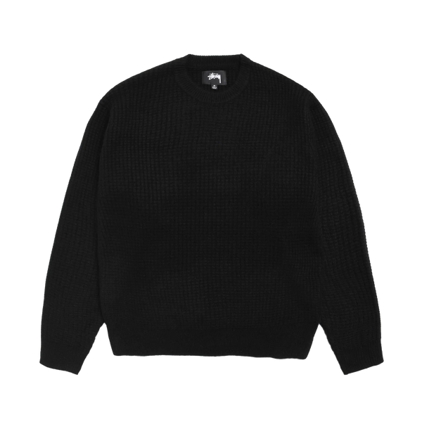 STUSSY - Waffle Cashmere Sweater - (Black)