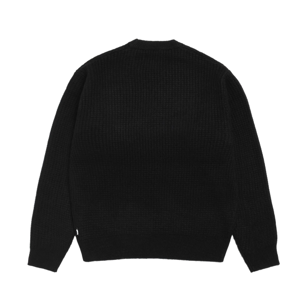 STUSSY - Waffle Cashmere Sweater - (Black)