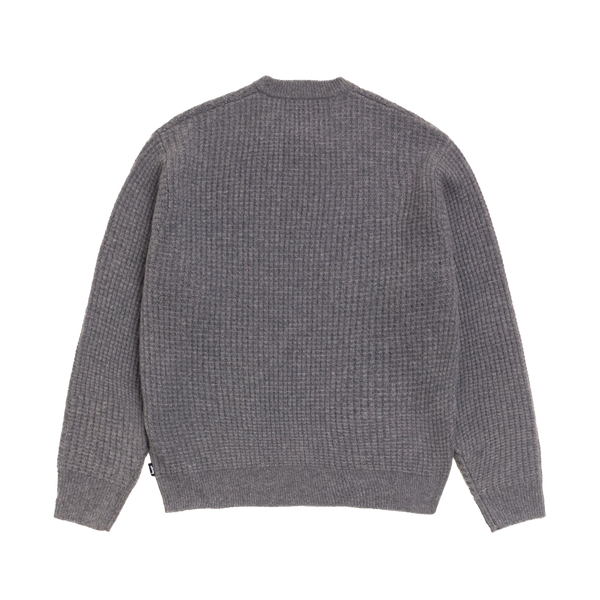 STUSSY - Waffle Cashmere Sweater - (Charcoal)