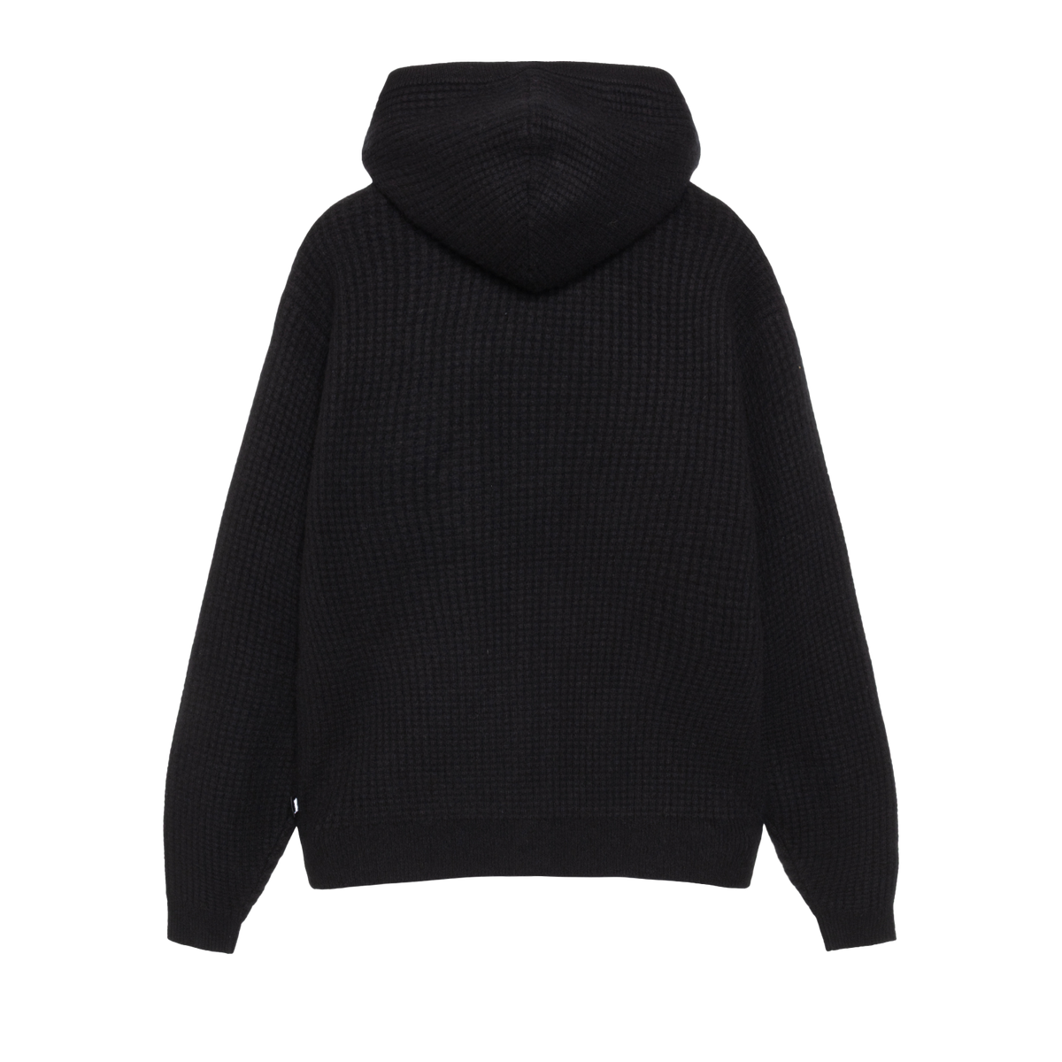 STUSSY: Waffle Cashmere Zip Hood (Blac) | DSMG E-SHOP STUSSY: Waffle Cashmere Zip Hood (Blac) | DSMG E-SHOP