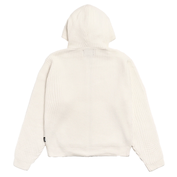 STUSSY - Waffle Cashmere Zip Hoodie - (Ivory)