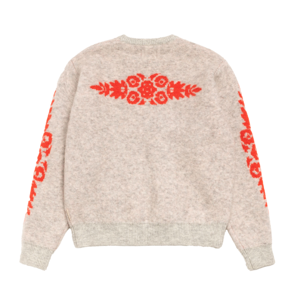 STUSSY - Flower Mohair Sweater - (Grey)