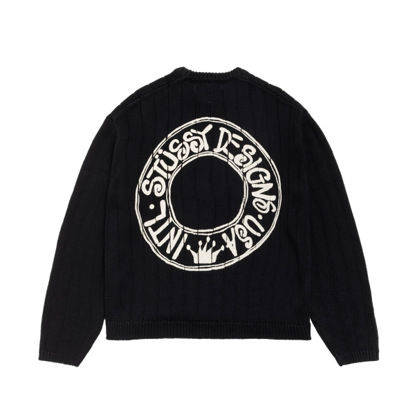 STUSSY - Buana Logo Sweater - (Blac)