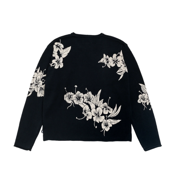 STUSSY - Floral Roll Neck Sweater - (Black)