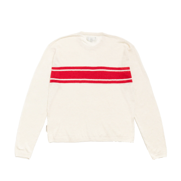 STUSSY - Striped Long Sleeve Sweater - (Bone)