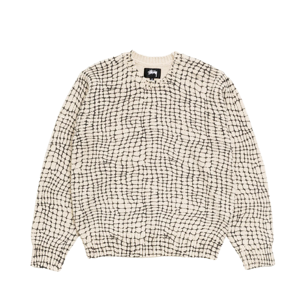 STUSSY - Mesh Print Sweater - (Mesh Net)