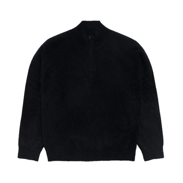 STUSSY - Brushed Cashmere Quarterzip - (Black)