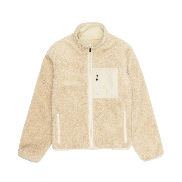 STUSSY - Sherpa Reversible Jacket - (Natural)