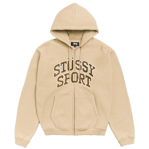 STUSSY - Stussy Sport Zip Hoodie - (TAN)