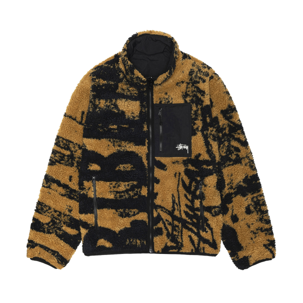 STUSSY - Sherpa Reversible Jkt Stamp - (Yellow)