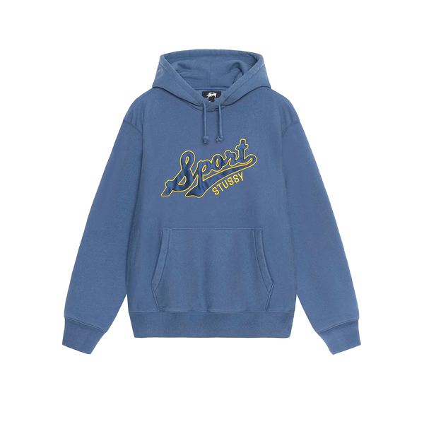 STUSSY - Satin Patch Oversized Hood - (Blue)