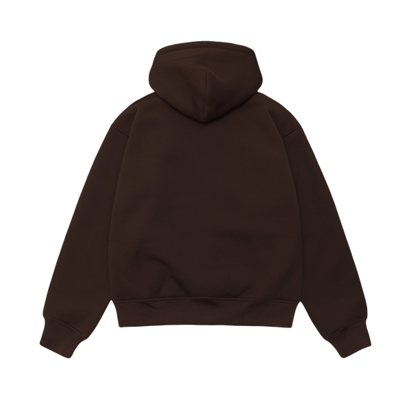 STUSSY - Bonded Sherpa Lined Hood - (Brown)