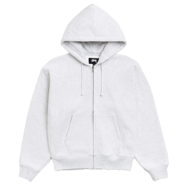 STUSSY - Basic Diamond Zip Hood - (Ashh)