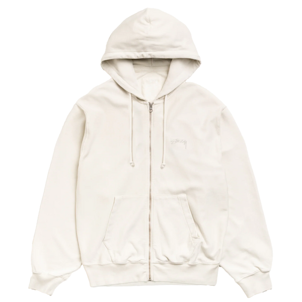 STUSSY - Lightweight Terry Zip Hoodie - (Stone)