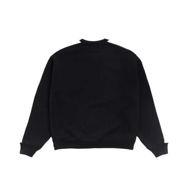 STUSSY - Paneled Stripe Crew - (Black)