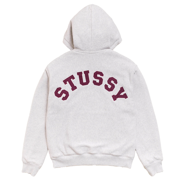 STUSSY - Double Faced Zip Hoodie - (Ash Heather)