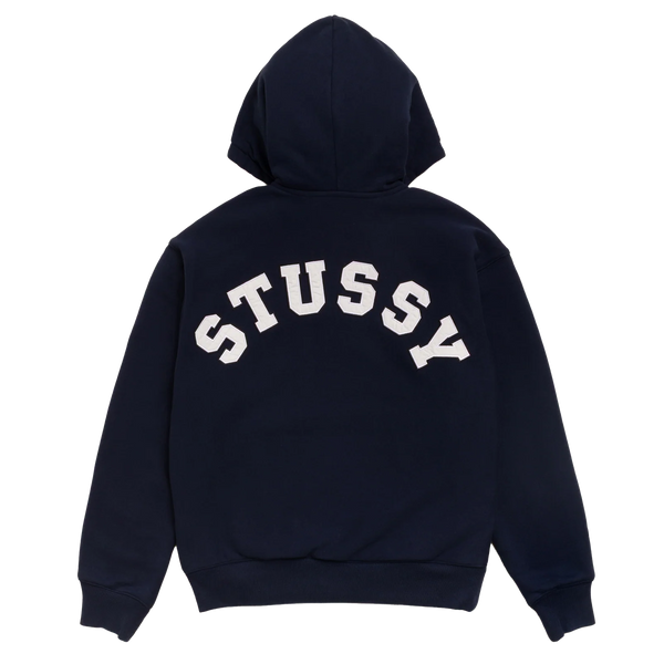 STUSSY - Double Faced Zip Hoodie - (Navy)