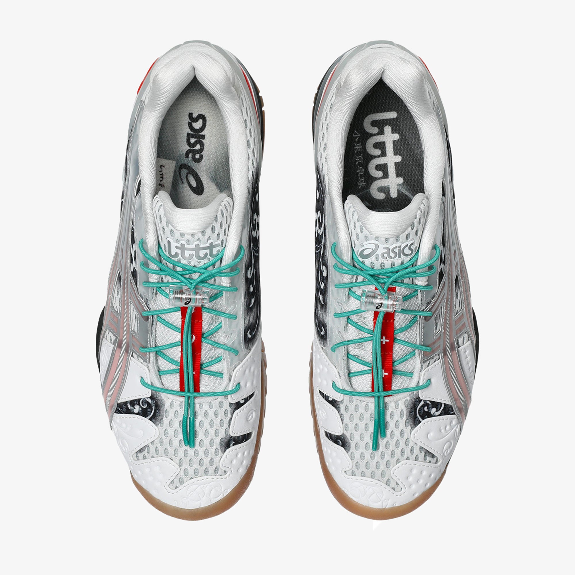 【特大】3XL(4L)サイズアシックスレーシングセパレート5点 ASICS: LTTT x ASICS Gel-Resolution 5 (White/Red) | DSMG E-SHOP