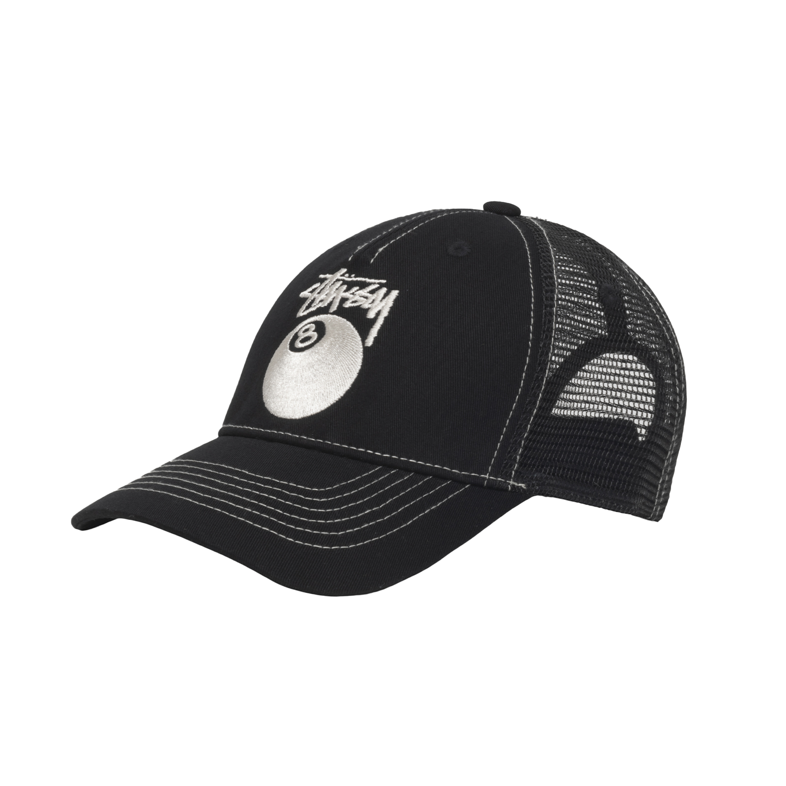 STUSSY - 8 Ball Low Pro Trucker Cap - (Black) – DSMG E-SHOP