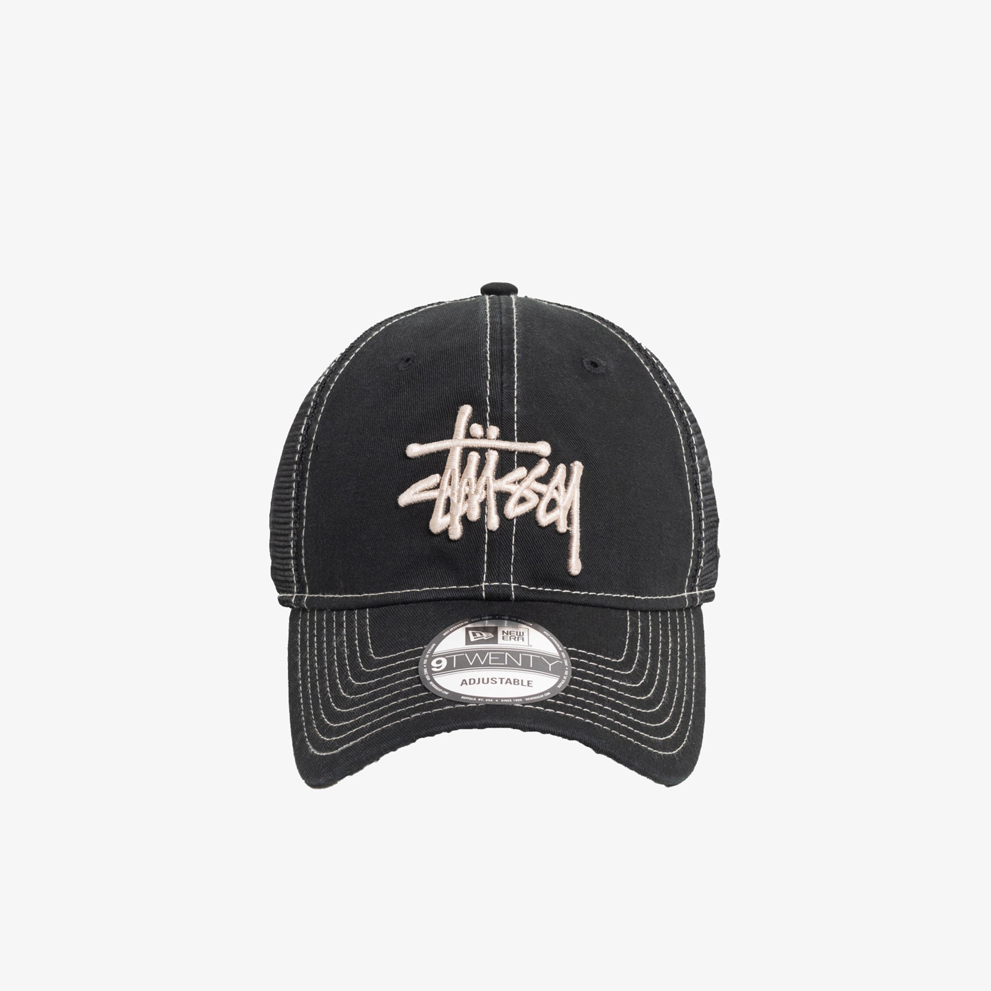 STUSSY: Washed Basic Trucker 9Twenty (Black) | DSMG E-SHOP
