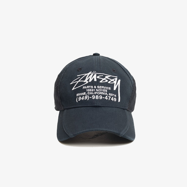 STUSSY - Lp Service Mesh Strapback Cap - (Black)